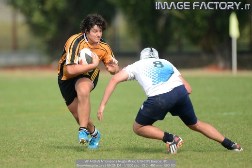 2014-09-28 Ambrosiana Rugby Milano U18-CUS Brescia 185